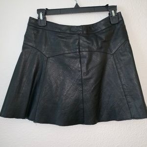 DV by Dulce Vida Faux Leather Pleated Skirt